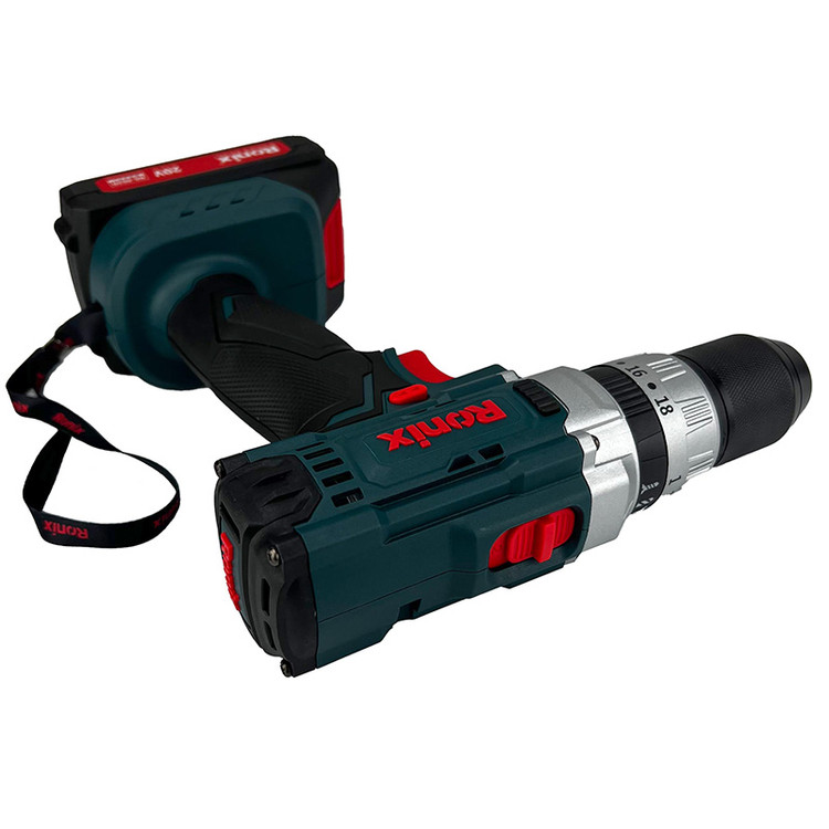 کیت دریل شارژی چکشی 20 ولت دو باتری رونیکس مدل RS-8620