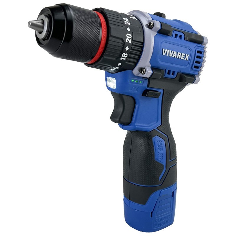 دریل شارژی 16 ولت براشلس ویوارکس مدل VR1608-BLX
