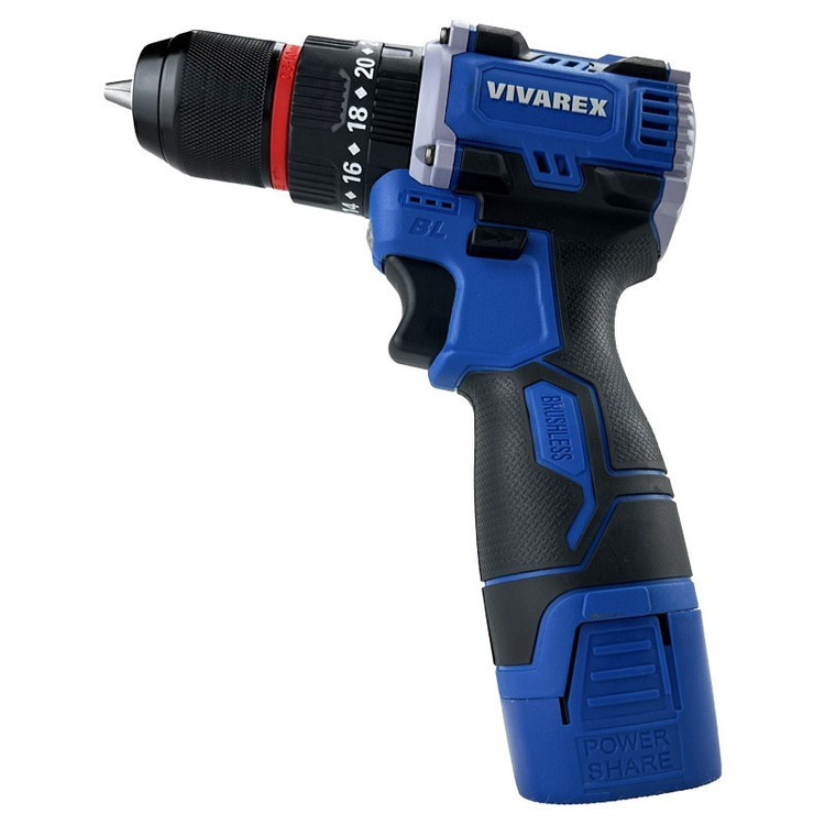 دریل شارژی 16 ولت براشلس ویوارکس مدل VR1608-BLX