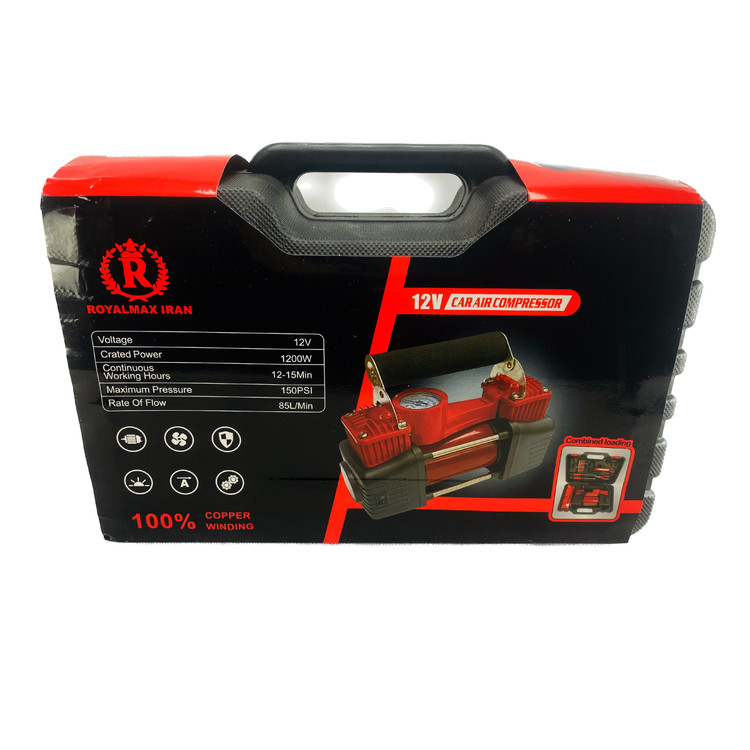 کمپرسور باد فندکی دوسیلندر رویال مکس مدل RM-12V