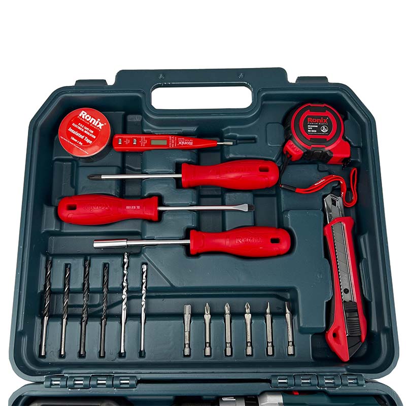 کیت دریل شارژی 16 ولت دو باتری رونیکس مدل RS-8615