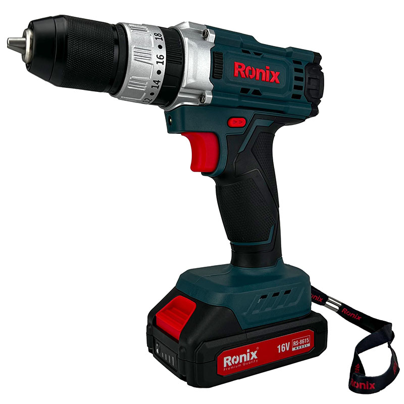 کیت دریل شارژی 16 ولت دو باتری رونیکس مدل RS-8615