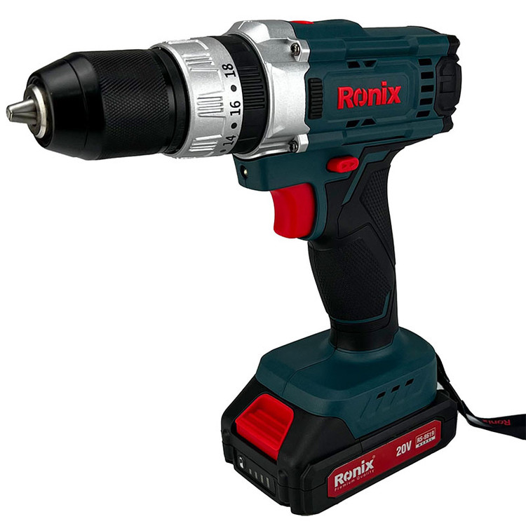 کیت دریل شارژی چکشی 20 ولت دو باتری رونیکس مدل RS-8619