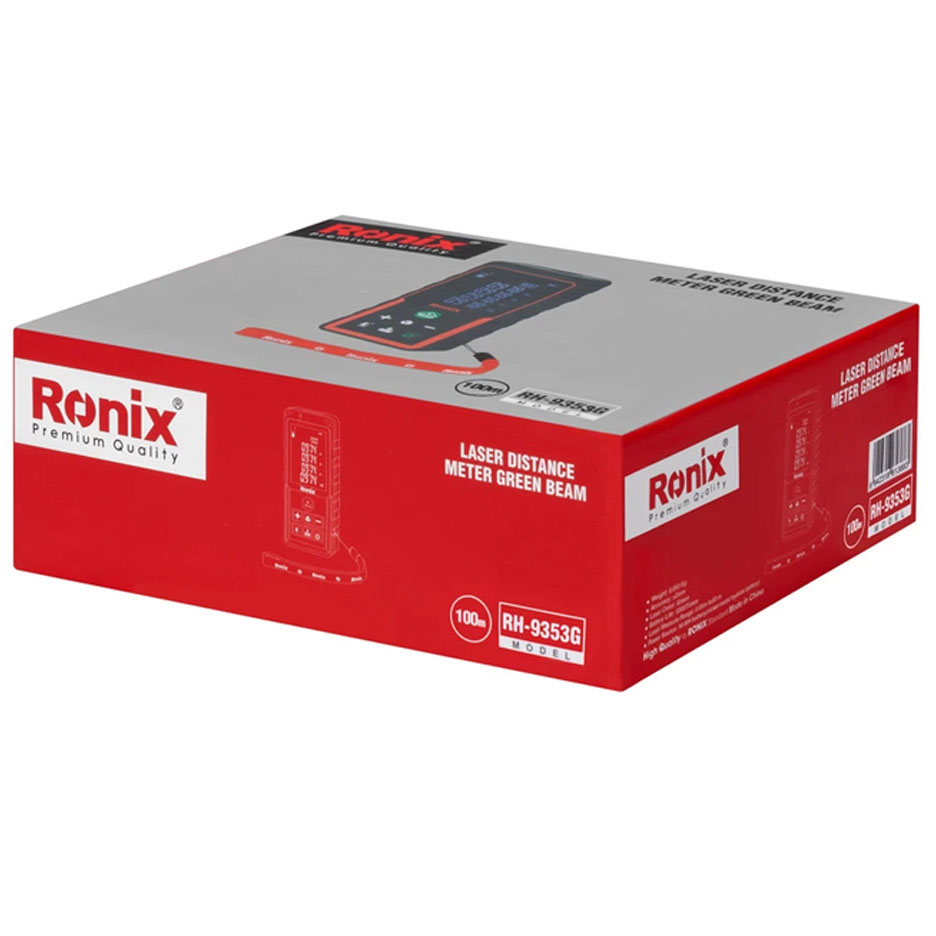 متر لیزری 100 متری نور سبز رونیکس مدل RH-9353G