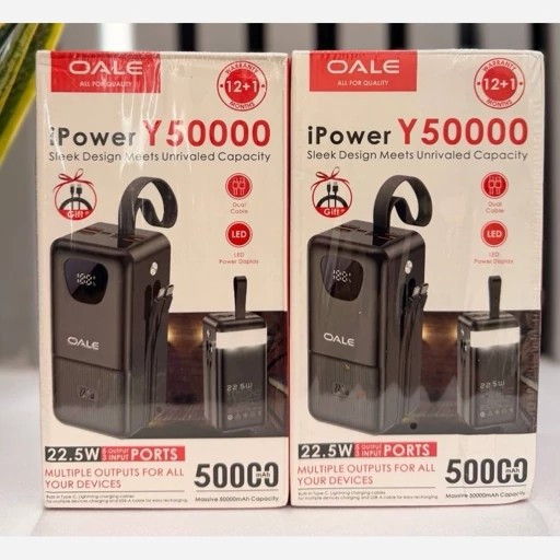 پاوربانک 50000 میلی آمپر OALE مدل Y50000
