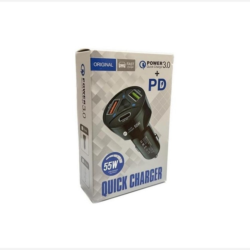 شارژر فندکی خودرو 55 وات QC3.0