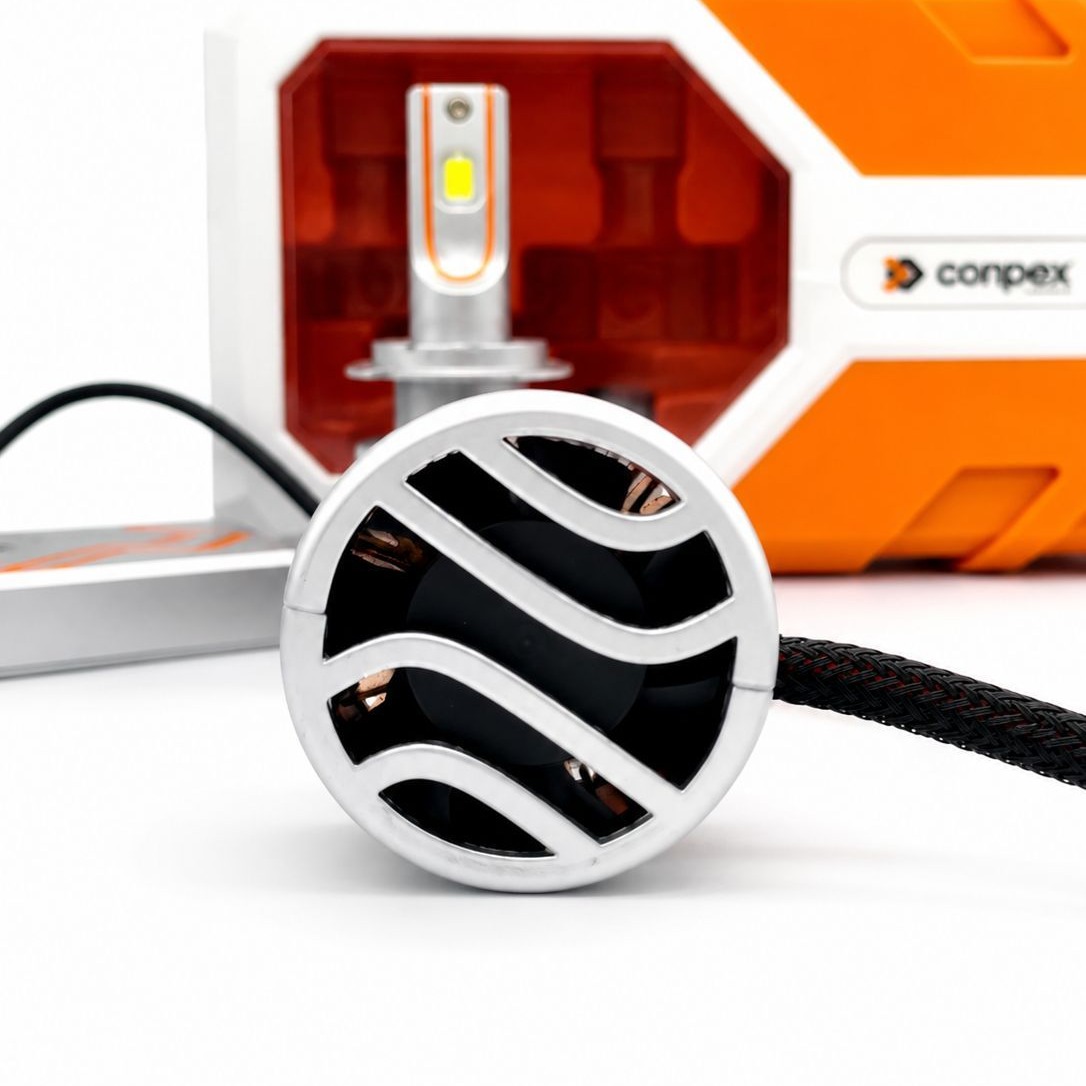 هدلایت خودرو کانپکس CONPEX مدل X20 پایه H7 با نور زرد نچرال 4300K