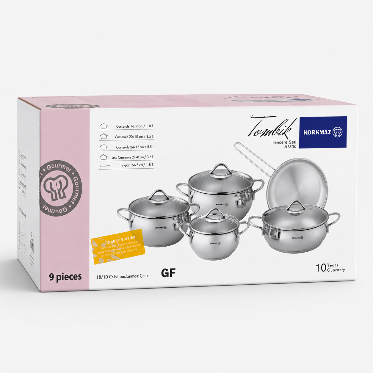 قابلمه 9 پارچه کرکماز مدل Tombik A1800