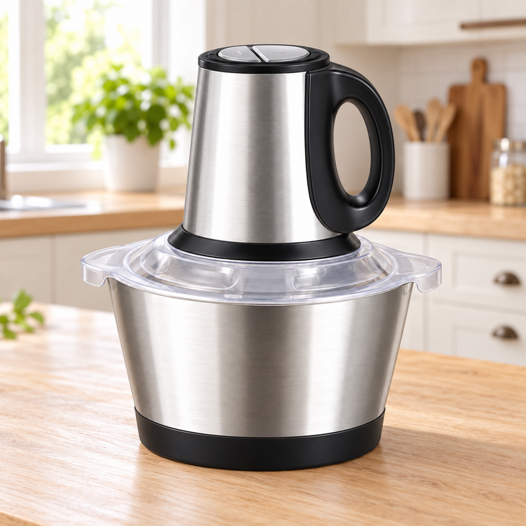 خردکن برقی کوکینگ مدل CK-3888 ظرفیت 3.8 لیتر، کاسه استیل و 4 تیغه با گارانتی و ضمانت کالا