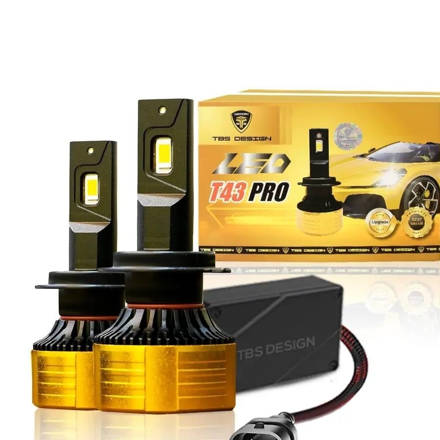 هدلایت نور زرد توبیز T43 PRO پایه H1 با کیفیت بالا