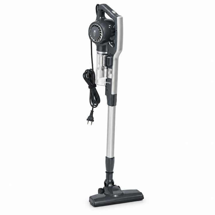 جاروبرقی عصایی و دستی دوکاره فوما مدل FU-2085 توان 600 وات، سیمدار با مخزن شفاف