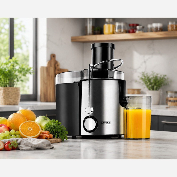 آبمیوه گیری دسینی Dessini مدل KD-111 با توان 800 وات مخزن 1.5 لیتری و 2 سال گارانتی