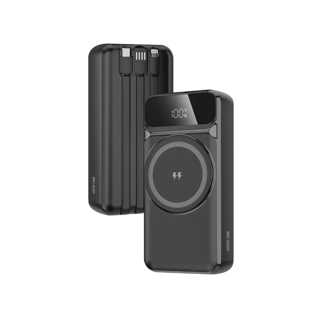 پاوربانک GREEN LION Everton ظرفیت 20000mAh با شارژ سریع و نمایشگر دیجیتال