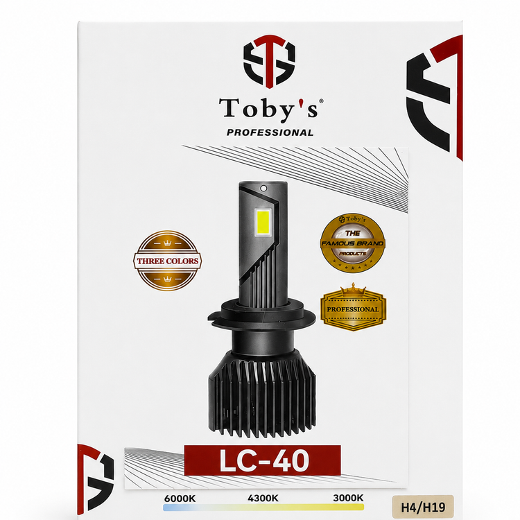 هدلایت سه رنگ Tobys LC-40 پایه H4 - سه رنگ نور واقعی برای هر شرایط رانندگی