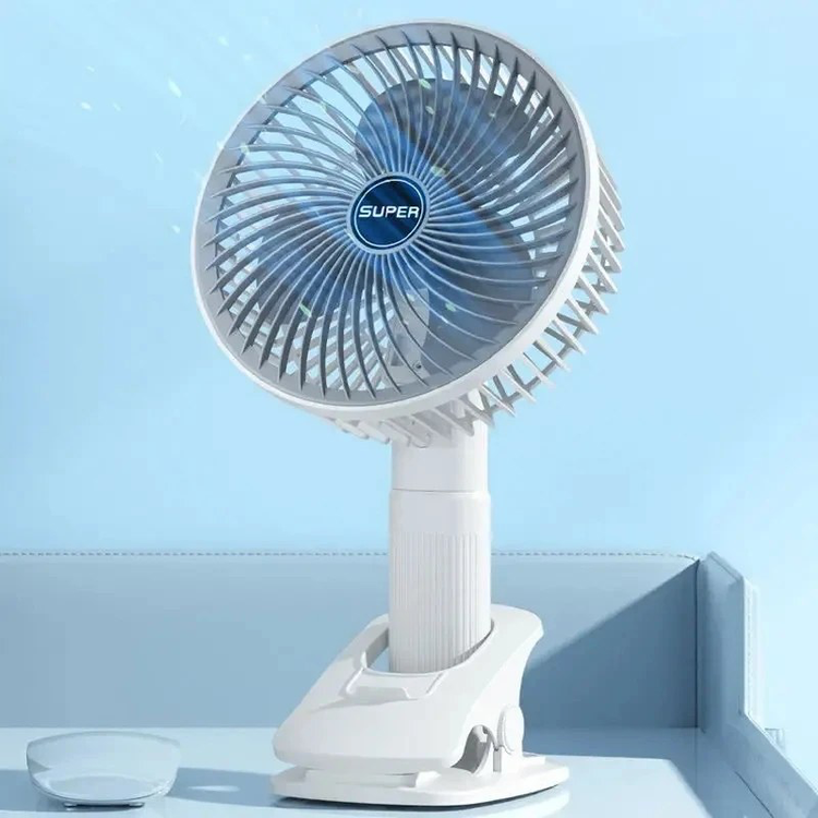 پنکه رومیزی شارژی چندکاره Q8 پایهدار، گیرهای، آویزی و دستی شارژ Type-C