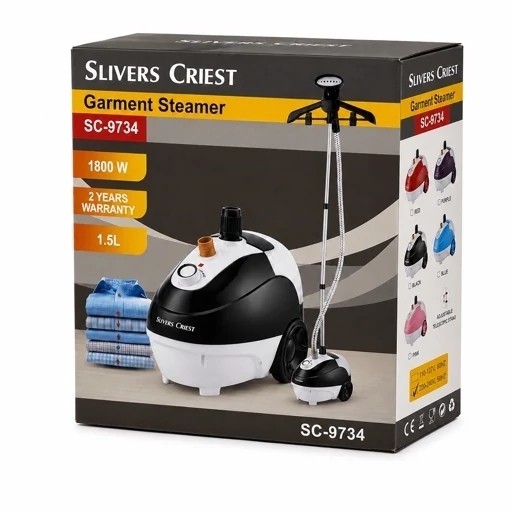 اتو بخار ایستاده سیلورکرست مدل SC-9734 توان 1800 وات - مخزن 1.5 لیتری - بخاردهی مداوم