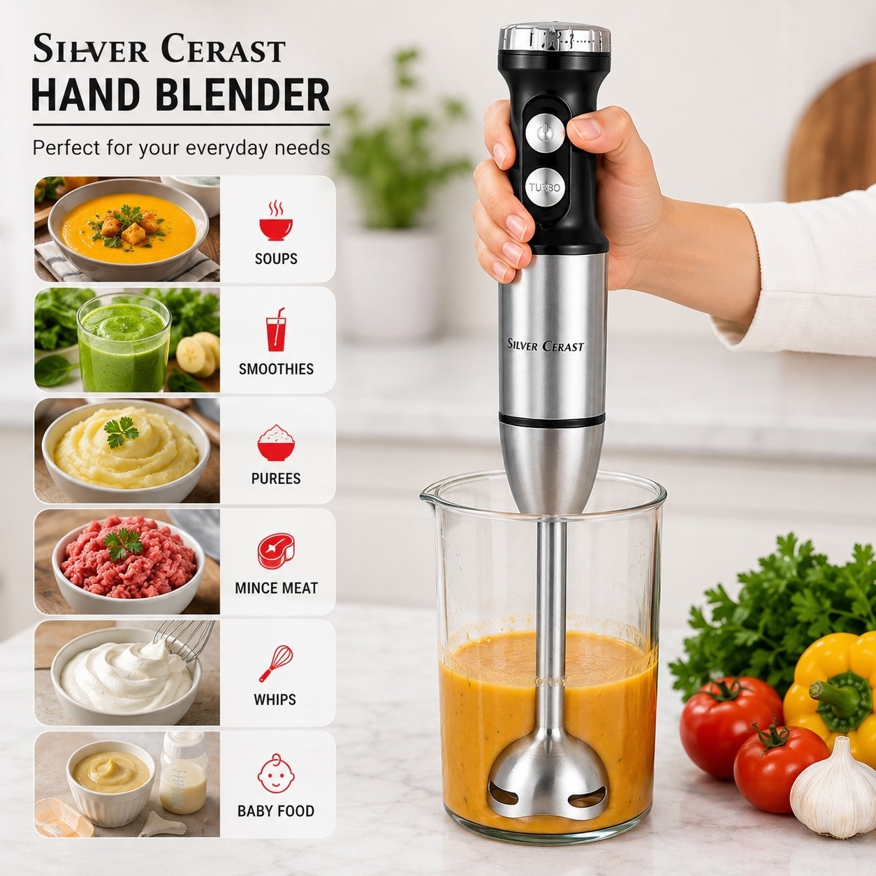 گوشت کوب برقی سیلور کرست SC-1035 موتور 1000 وات تککاره حرفه ای
