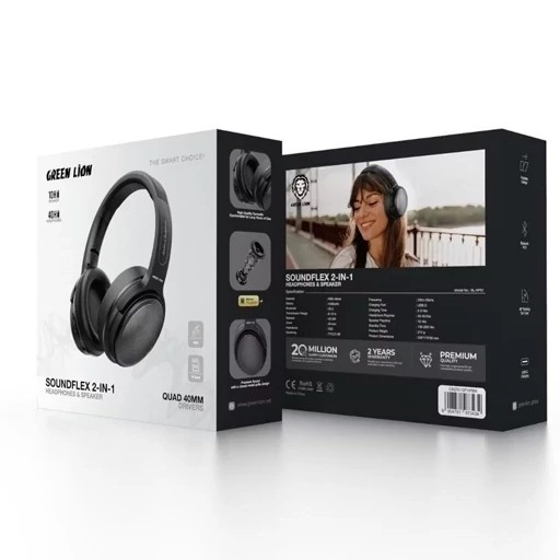 هدفون بلوتوثی Green Lion SoundFlex 2-in-1 - هدست و اسپیکر با 2 سال گارانتی