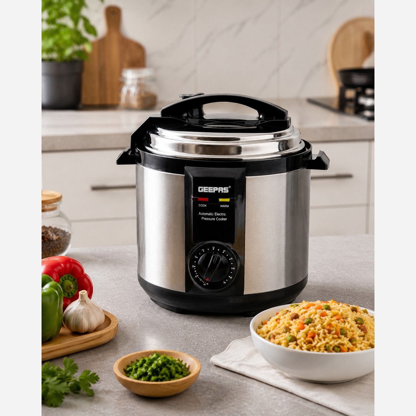 زودپز برقی جی پاس مدل GPC307-6L ظرفیت 6 لیتر
