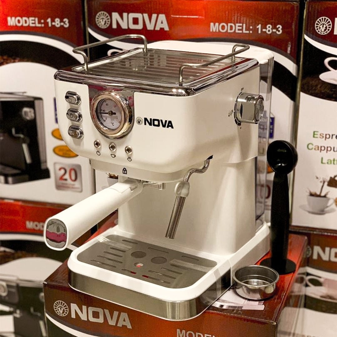اسپرسوساز برند نوا فشار 20 بار 2200 وات مدل NOVA 183 با گارانتی