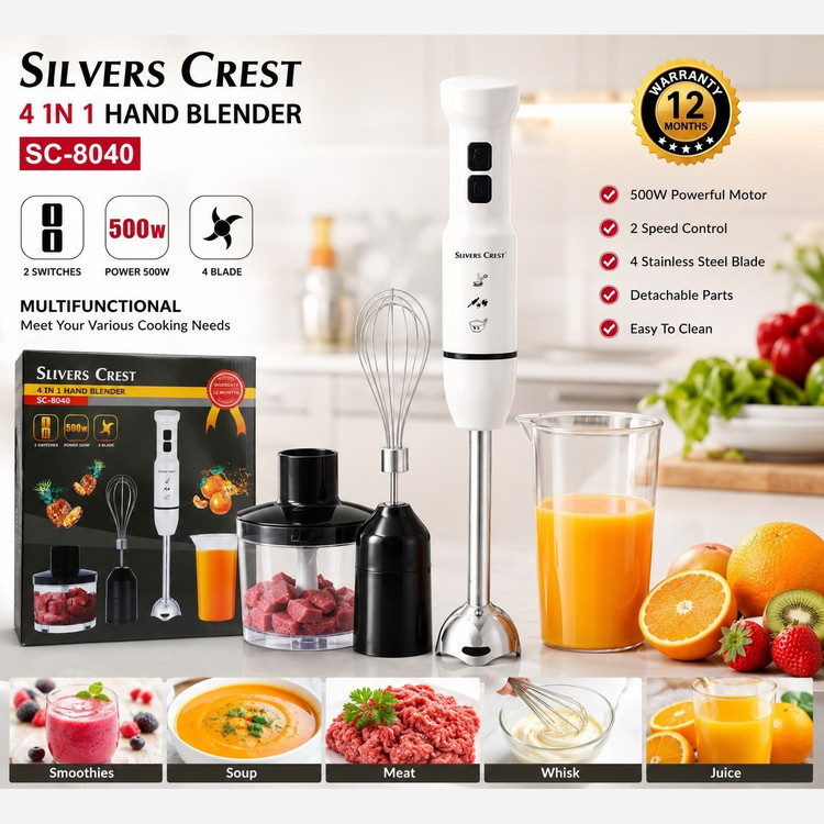 گوشت کوب برقی 4کاره سیلورکرست مدل sc-8040 با گارانتی