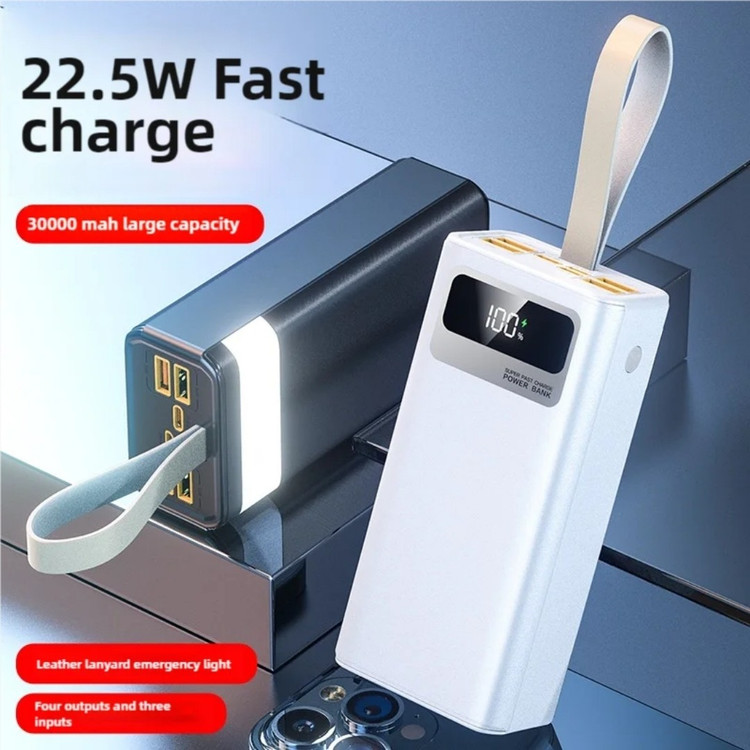 پاوربانک خورشیدی 50000mAh چندکاره با چراغ اضطراری