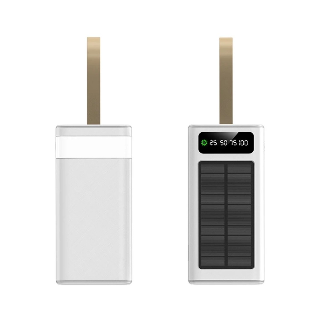 پاوربانک خورشیدی 50000mAh چندکاره با چراغ اضطراری