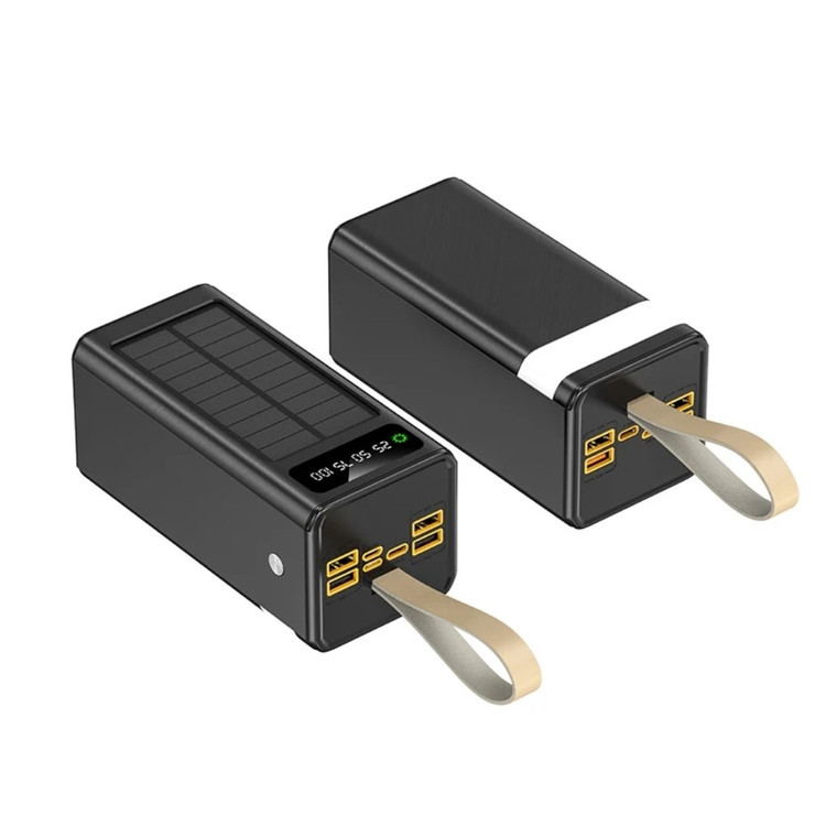 پاوربانک خورشیدی 50000mAh چندکاره با چراغ اضطراری