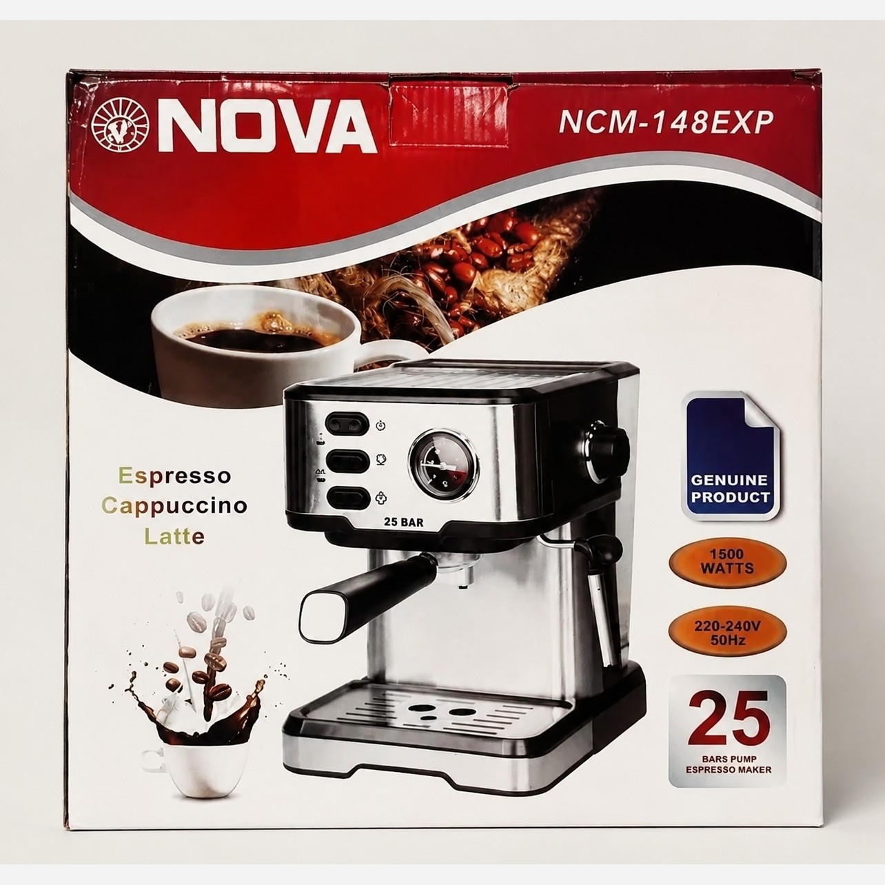 اسپرسو ساز نوا 148 اصل 25 بار قهوه ساز Nova با 1 سال گارانتی