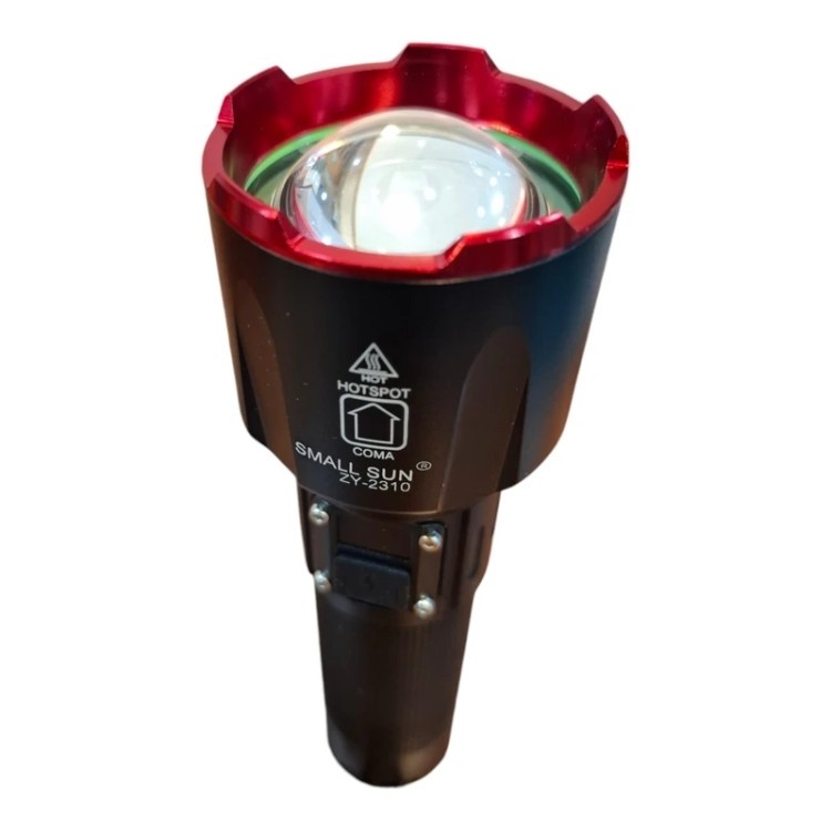 چراغ قوه اسمال سان مدل ZY-2310 نور متمرکز برد بالا با نمایشگر شارژ و پاوربانک