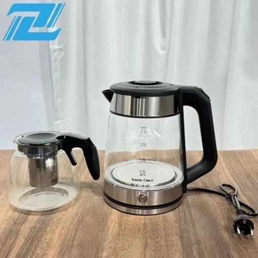چای ساز و کتری برقی سیلورکرست مدل وارمردار ( گرم نگه دارنده) 2.3 لیتر + 1 لیتر