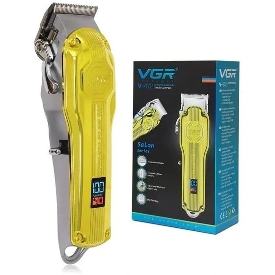 ماشین اصلاح VGR حجم زن سر و صورت و ریش تراش وی جی آر خط زن و صفر زن شارژی مدل V-672