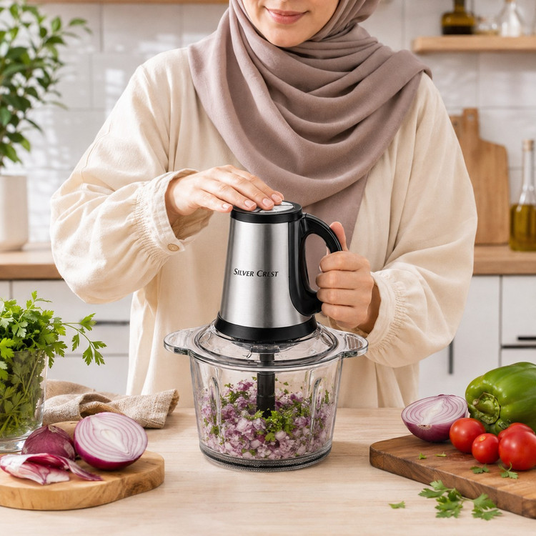 خردکن دوکاسه سیلور کرست 6 کاره تیغه طلایی با 1 سال گارانتی