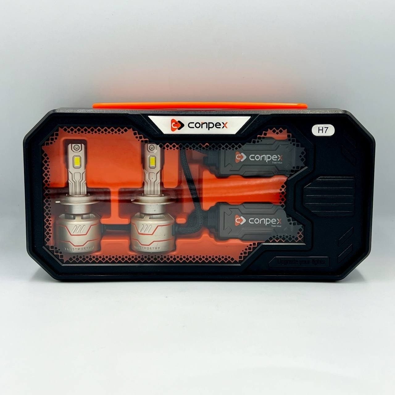 هدلایت کانپکس Conpex X8 LED 240W پایه H7 فوق العاده قوی نور سفید 6000 کلوین 240 وات واقعی