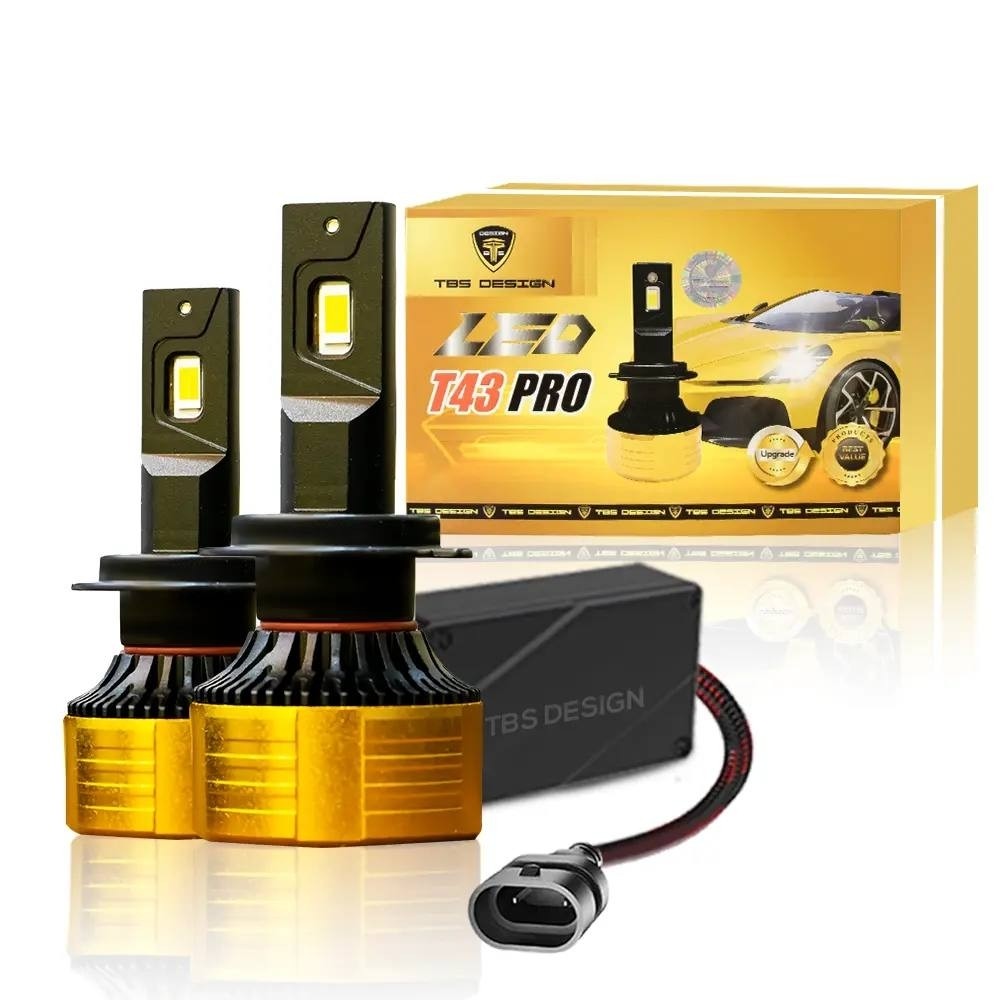 هدلایت نور زرد توبیز مدل T43 PRO پایه H1 پرنور