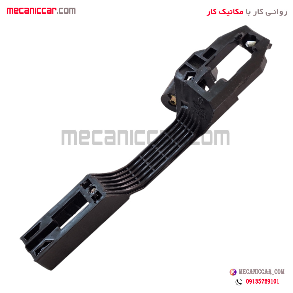 پایه (براکت) دستگیره درب بازکن بیرون عقب راست دنا و سمند سورن پلاس ایساکو (خاص رودری با بدون سوراخ شاسی قفل کن)