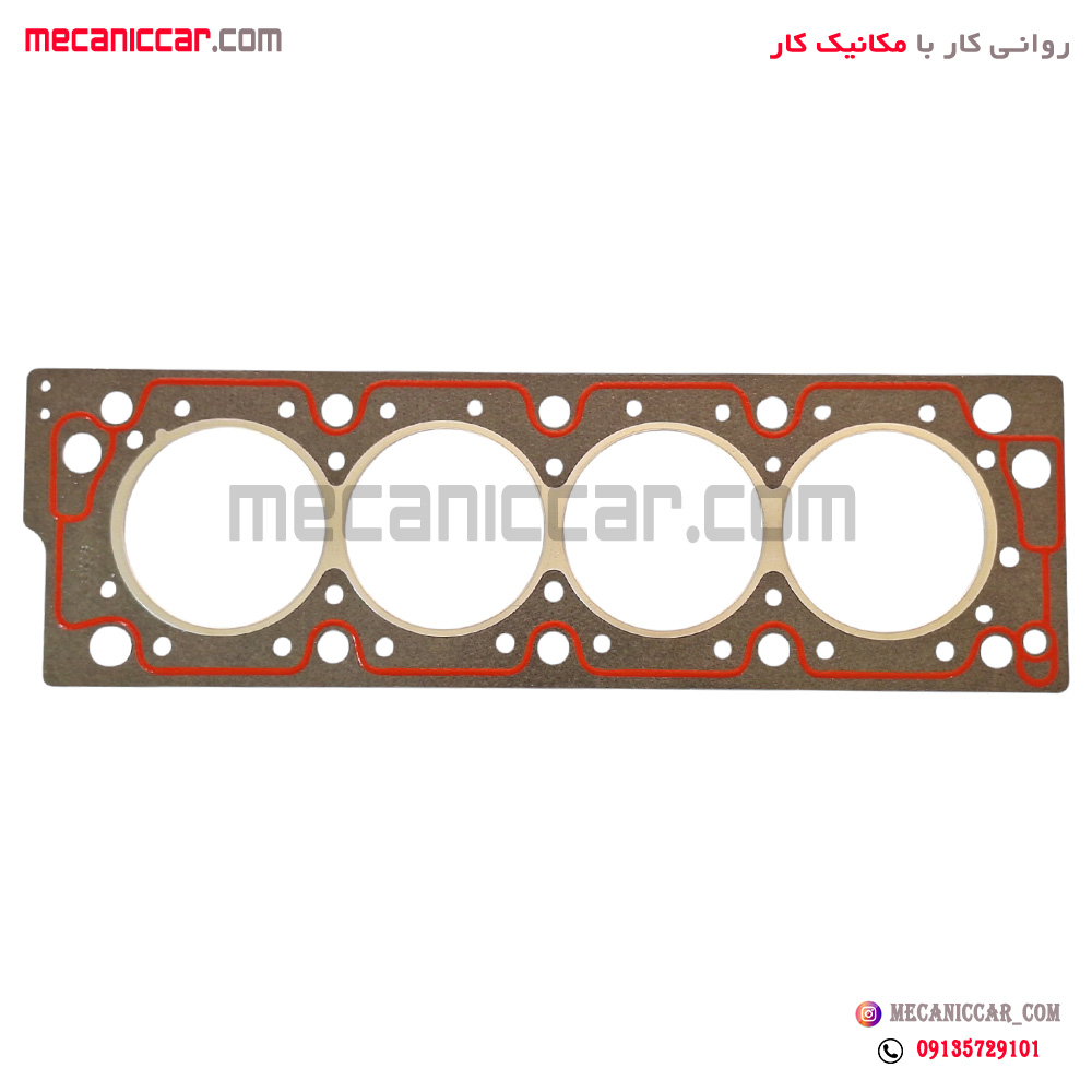 واشر سرسیلندر پژو 405 و پارس و سمند تعمیر اول 2 سوراخ تقویت شده (پرفومنس پل مسی) کیک