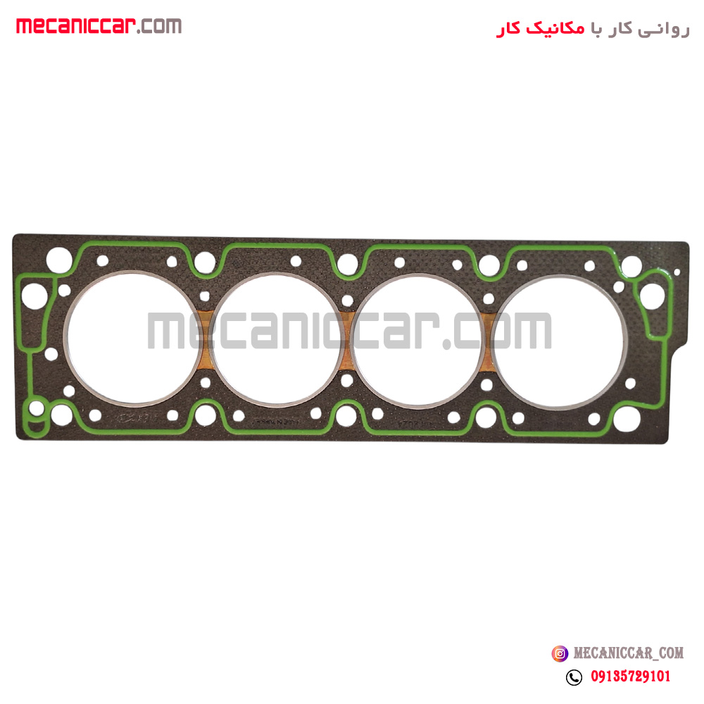 واشر سرسیلندر پژو 405 و پارس و سمند استاندارد 1 سوراخ تقویت شده (پرفومنس پل مسی) کیک