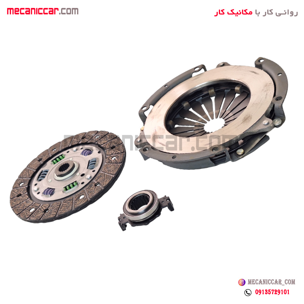 دیسک و صفحه کامل (کیت کلاچ) پژو 206 تیپ 5 بهینه با گیربکس BE1 عظام پایاکلاچ
