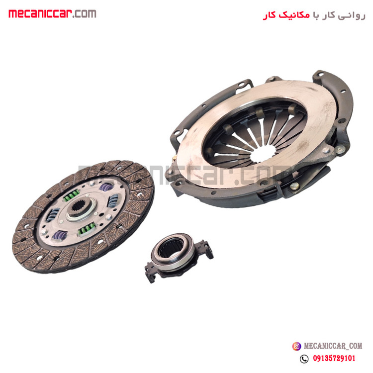 دیسک و صفحه کامل (کیت کلاچ) پژو 206 تیپ 5 بهینه با گیربکس BE1 عظام پایاکلاچ