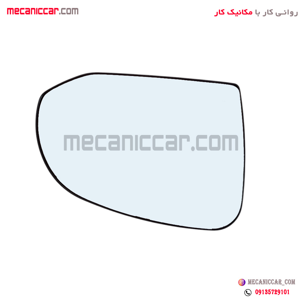 شیشه اینه راست با کفی وگرمکن اطلس