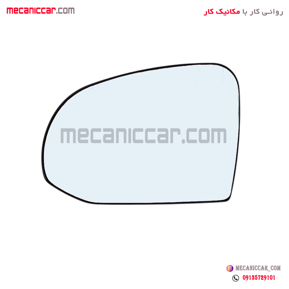 شیشه اینه چپ با کفی وگرمکن اطلس