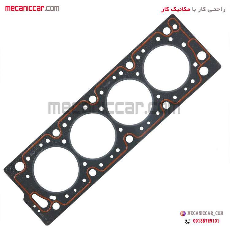 واشر سرسیلندر پژو 405 و پارس و سمند تقویت شده تعمیر سوم (4 سوراخ یک طرف فلز) مشهد واشر