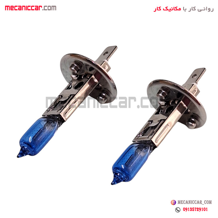 لامپ چراغ مه شکن یخی بی سیم H1 12V 100/90W پژو 206 و 405 slx و پارس