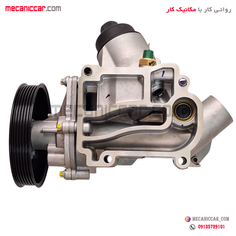 اویل ماژول کامل با واتر پمپ 6 پره سمند ملی و دنا EF7 ایساکو
