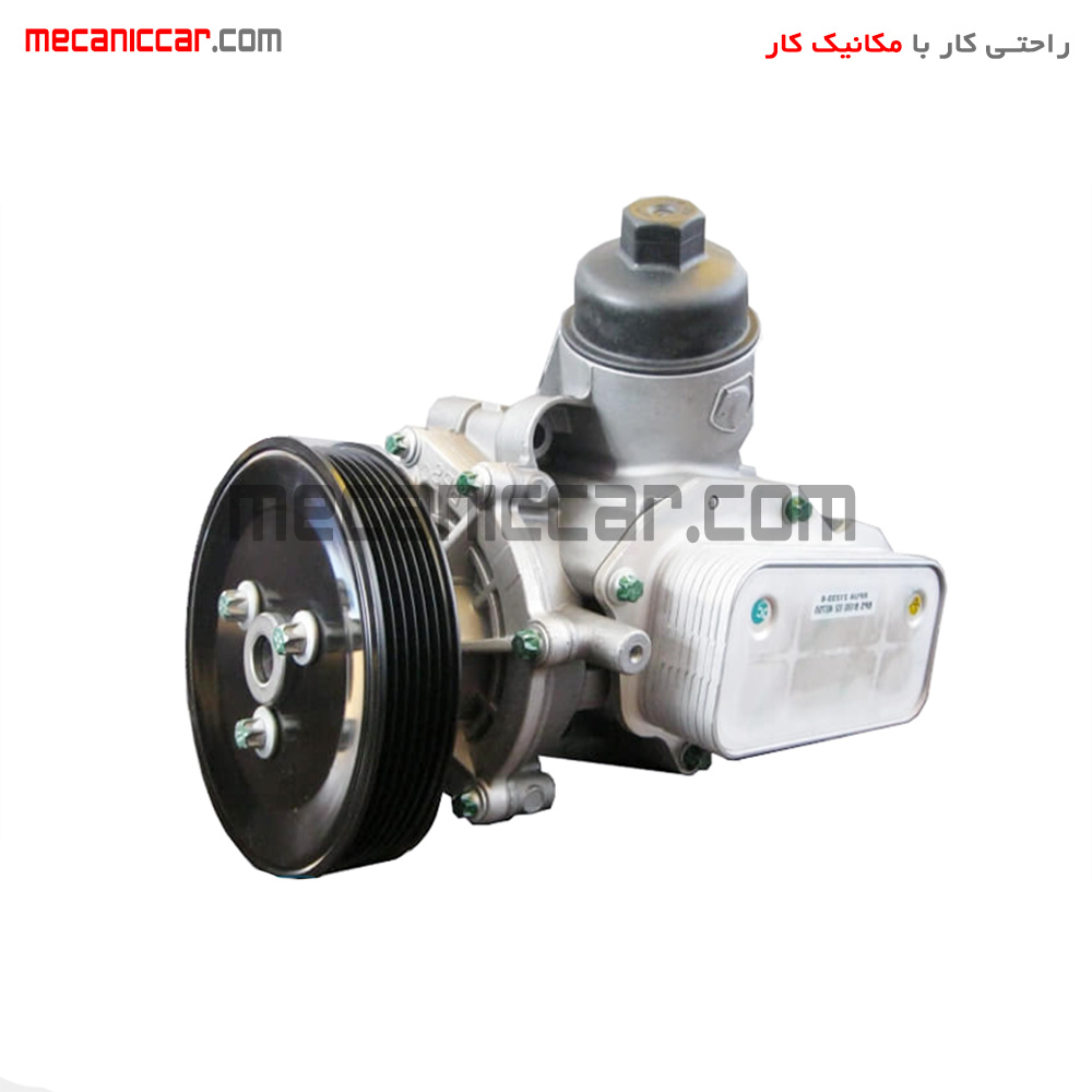 اویل ماژول کامل با واتر پمپ 6 پره سمند ملی و دنا EF7 ایساکو