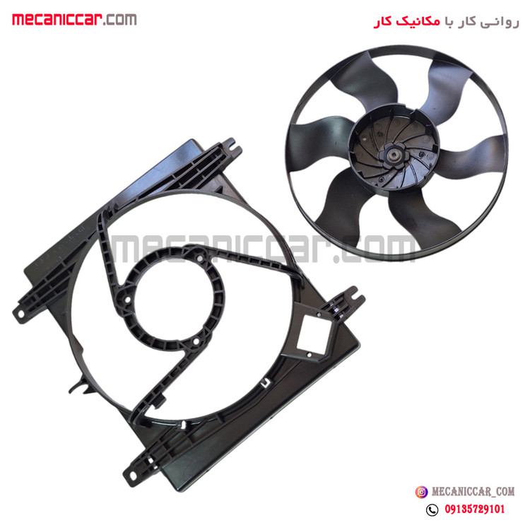 پروانه فن بهینه توربو با دیاق پراید و تیبا و کوئیک ایده ساخت