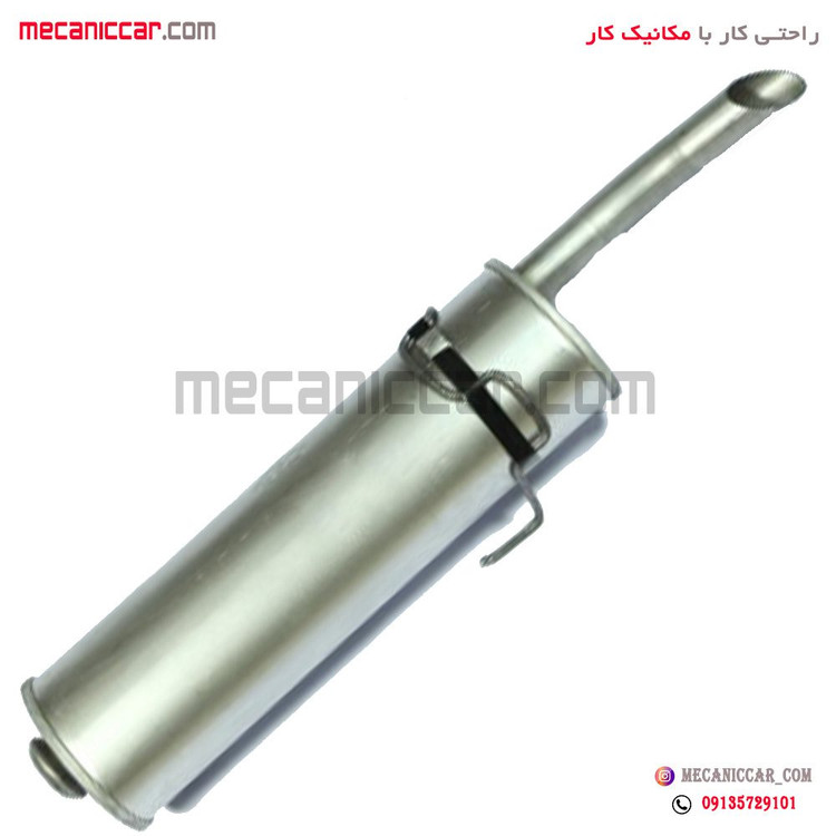 منبع اگزوز عقب اصلی پژو 405 و سمند ایساکو (رضامشهد kem)