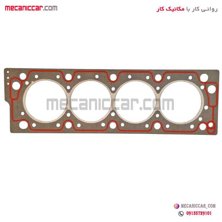 واشر سرسیلندر پژو 405 و پارس و سمند تعمیر دوم تقویت شده 3 سوراخ (پرفومنس پل مسی) کیک
