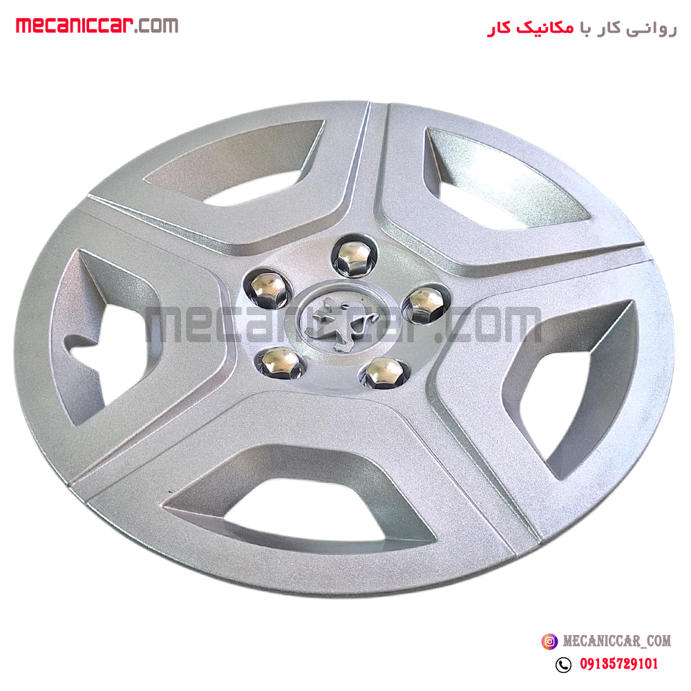 قالپاق چرخ پژو طرح تارا سایز 15 صنعتگر